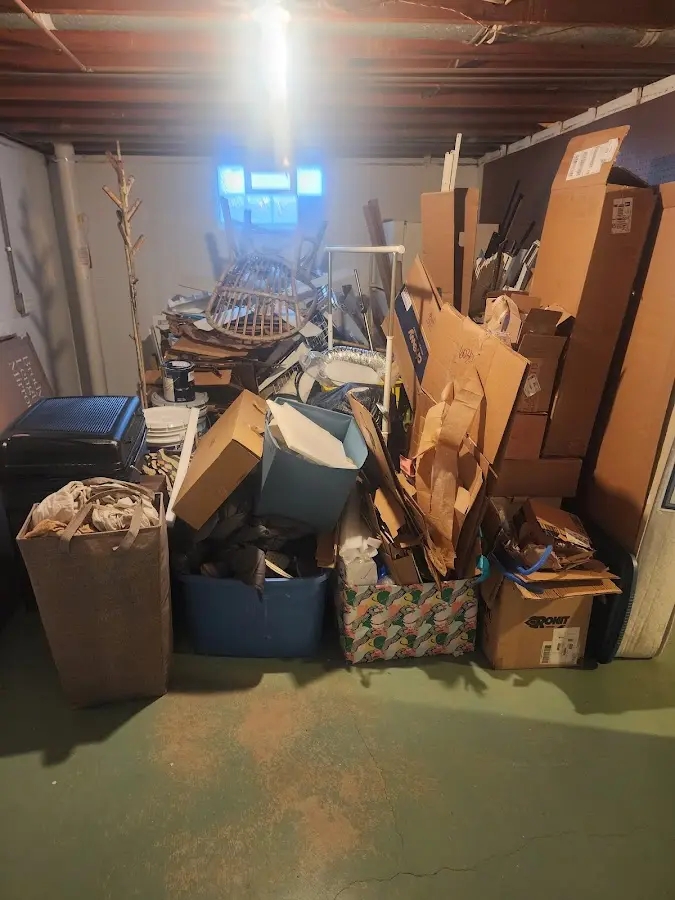 Roll-off dumpster container at job site for 15 Yard Dumpster Rental in Florence